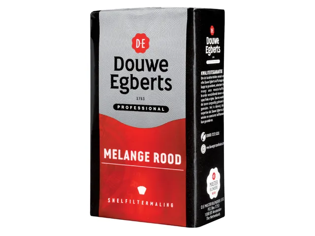 Koffie Douwe Egberts snelfiltermaling Melange Rood 250gr