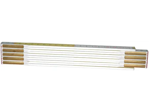 Duimstok Vouwmeter, 15 Mm X 2 M, Wit/Geel
