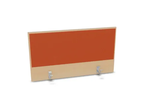 opzetpaneel,v. bureau,aanbouw achter,B 1000mm,NE-esdoorn,BN3012-oranje