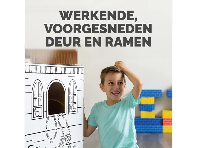 Kartonnen Piratenschip XL Bankers Box Play inkleurbaar