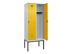 locker,HxBxD 2120x800x500mm,2vak,vak B 400mm,draaigrendel