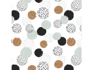 Toonbankrol Kangaro papier dots wit 80 grams 50 cm breed 200 meter - 1