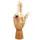 Ledenhand Conda rechts man 30 cm naturel hout