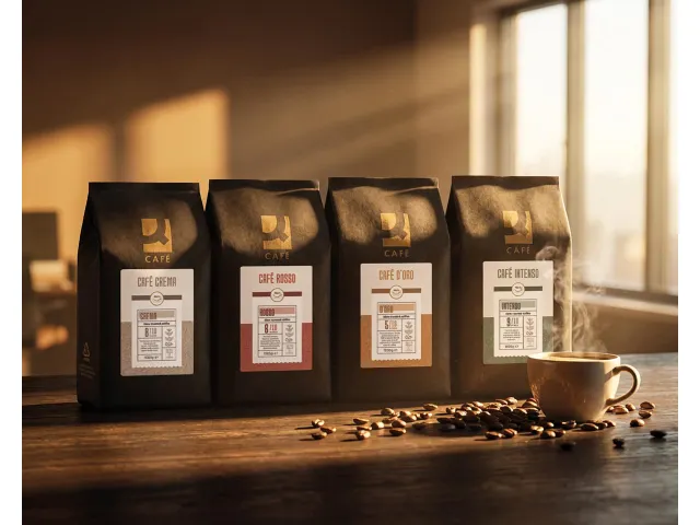 Q-Connect Koffiebonen Café Rosso 1 kg 65% Arabica Blend