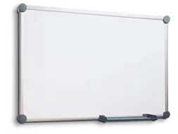 whiteboard,HxB 600x900mm,geëmailleerd,magnetisch,staal,opbergbak
