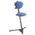 Stahulp Staalbuis Beklede Zitting Onderstel Zwart Textiel Blauw
