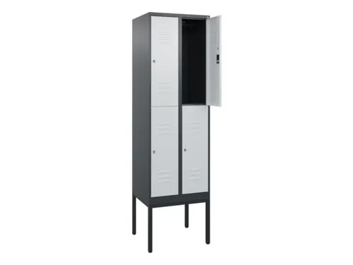 dubbeldekse locker,HxBxD 2120x600x500mm,2x2vak.,vak B 300mm