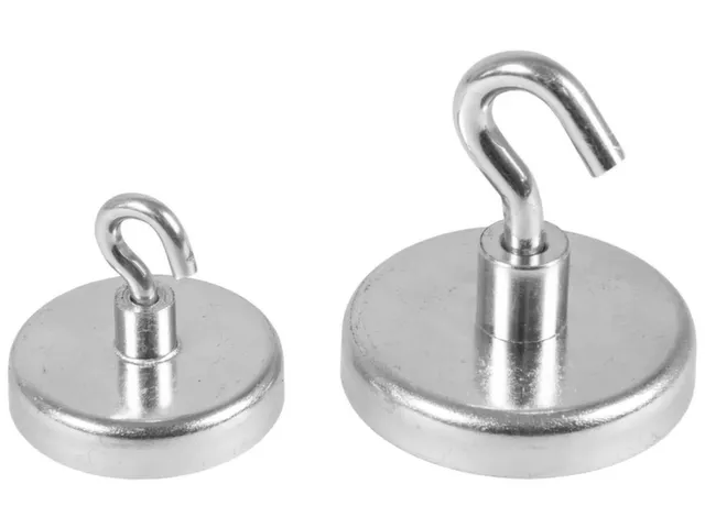 crochet,Ø 47mm,argent,acier inoxydable/ferrite dure