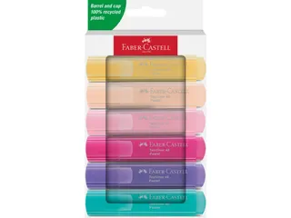 Markeerstift Faber-Castell 46 Pastel 6stuks blush, roze, lila, turquoi - 1