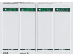 Rugetiket Leitz breed/kort 62x192mm zelfklevend wit printbaar