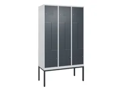 armoire vestiaire Z HxlxP 2120x1200x500mm larg. compart. 200/400mm