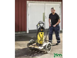 handtrekwagen,draagverm. 150kg,laadvl. LxB 820x650mm,houtplaat,zwart - 1