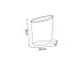 Corbeille à papier Alba Mesh 18 litres, en treillis métallique noir