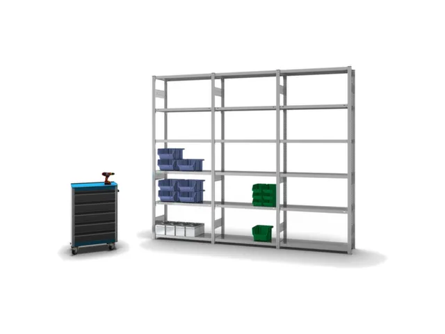 rayonnage modulaire,rayonnage départ,HxlxP 2500x1060x335mm