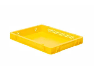 Euronorm-Stapelbak 4.5l Hxlxb 50x400x300mm Wanden Open Geel - 1