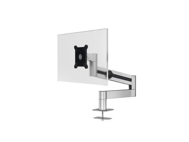 Monitorarm voor 1 scherm bureaubevestiging met bladdoorvoer Zilver