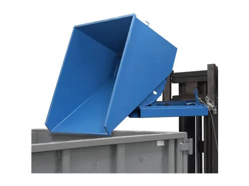 Kantelbakken 6060 1500kg 600 liter Ral5007