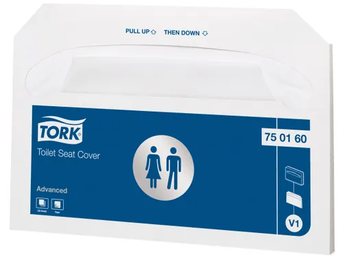 Tork 750160 Advanced Toilet Seat Cover 1-laags Wit 20x250 stuks