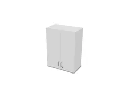 opzetkast v. kast met openslaande deuren Bl-wit 1070x800x445mm