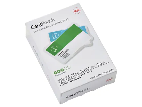 Lamineerhoes Gbc Goverment Card 65x95mm 125 Micron glanzend