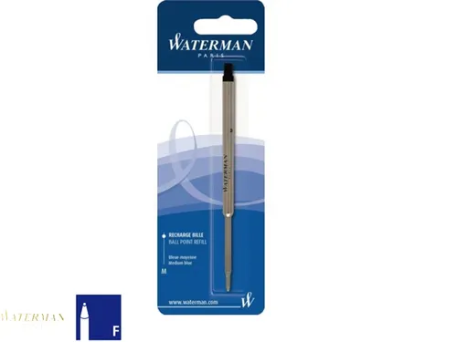 Balpenvulling Waterman fijn zwart blister à 1 stuk