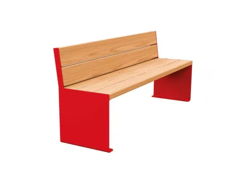 zitbank,B 1800mm,3latten,hout-zitting licht eikenhout,zitting H 450mm