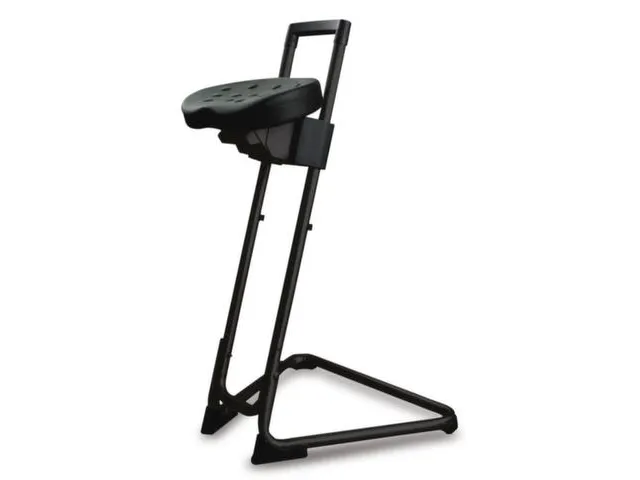 Siège assis-debout 600-850mm Assise réglable PU/Noir