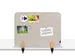 Séparateur de bureau Elements Acoustique 60x80cm Beige Pinces