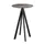 statafel,HxØ 1090x700mm,rond,4voeten zwart,blad HPL Tropical Wood