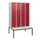 locker met bank,HxBxD 1950x1200x815mm,4vak,vak B 300mm,draaigrendel