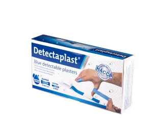 Waterafstotende blauwe pleister Detectaplast 180x20mm 100 stuks - 2