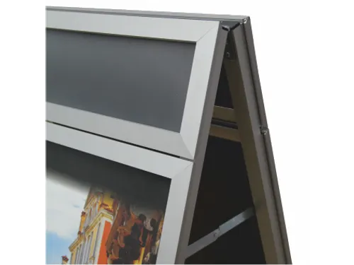 Europel A-Stoepbord A1 met Topbord 32mm profiel Aluminium