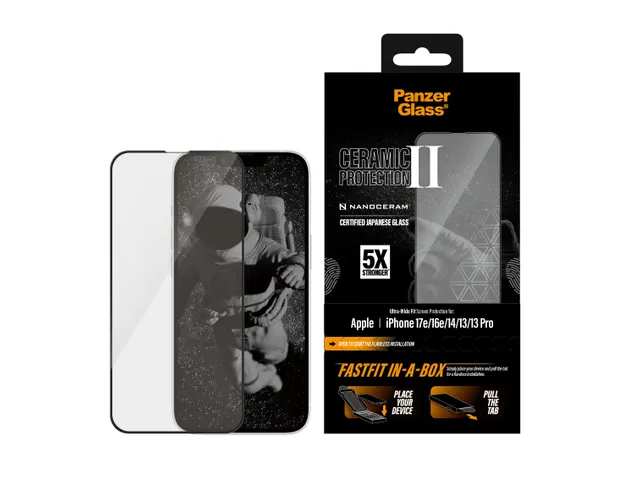 PanzerGlass Ceramic Screen Protector iPhone 17e | 16e | 14 | 13 | 1