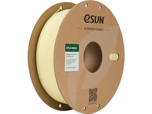 eSUN 3D printer Filament ePLA-Matte 1,75mm Amandel Geel 1kg