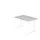 In hoogte verstelbaar bureau,HxBxD 680-850x1200x800mm,blad grijs