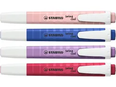 Markeerstift STABILO Swing cool Wildflower 4 kleuren 16 stuks