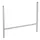 opbouwelement,v. werktafel,ESD,HxBxD 1200x1789x55mm,aluminium