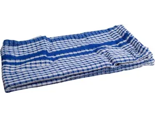 Handdoek 50x70 cm gewafeld blauw, pak van 3 stuks - 2