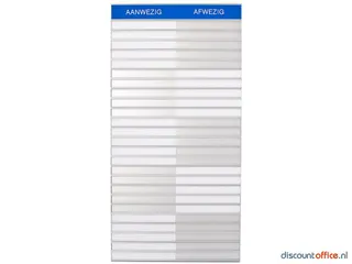 In-uit Bord 25 Namen Magnetisch Aan/afwezigheidsbord Groot - 1
