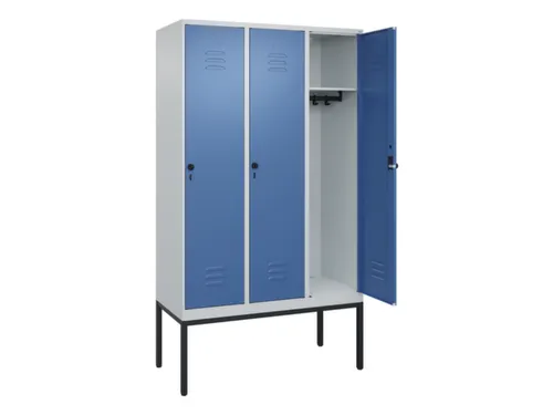 locker,HxBxD 2120x1200x500mm,3vak,vak B 400mm,draaigrendel