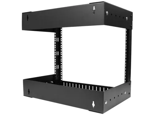 8U Open Frame Rack Wandmontage Verstelbare Diepte