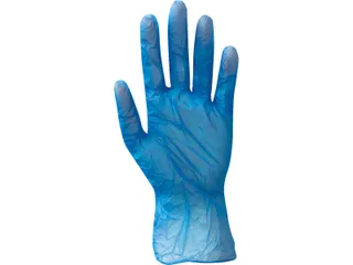 Wegwerphandschoen Arco Essentials vinyl blauw L 100st - 2