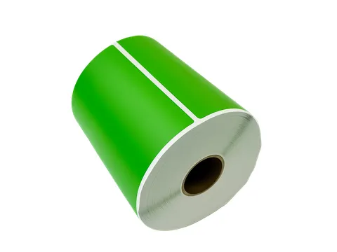 Gekleurde verzendlabels op rol 102x152mm Groen 2800 etiketten