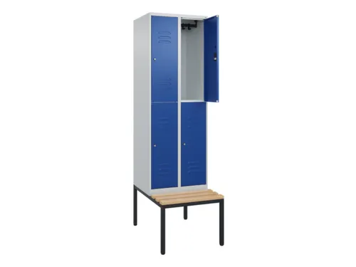 Dubbeldekse dekenkist,HxBxD 2120x600x815mm,2x2vak.,vak B 300mm