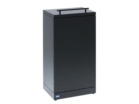 Bica 854 Afvalbak met deksel 95 Liter Zwart