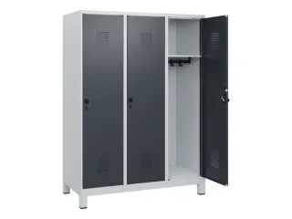 schoollocker,HxBxD 1630x1200x500mm,3vak,vak B 400mm,draaigrendel - 1