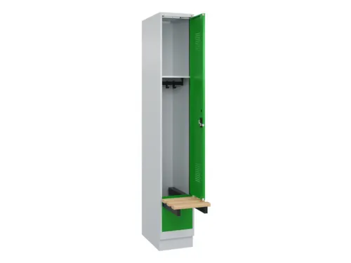 locker met bank,HxBxD 1950x300x815mm,1vak,vak B 300mm,cilinderslot
