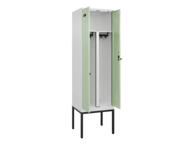 PBM-locker,HxBxD 2120x600x500mm,2vak,vak B 300mm,draaigrendel
