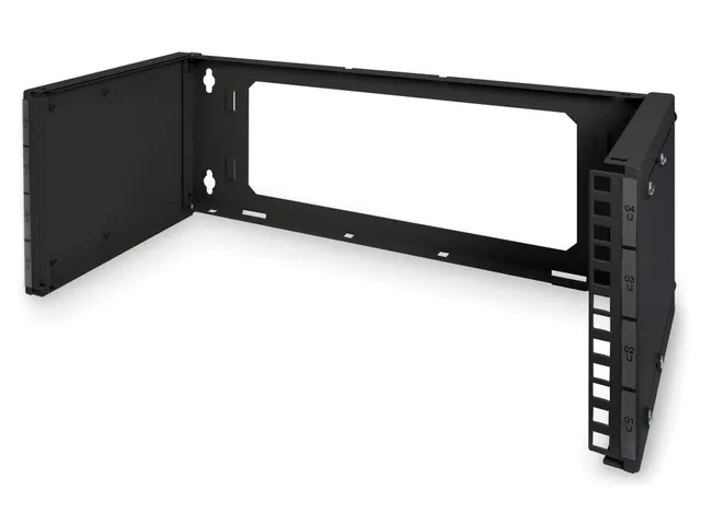Patchhouder 4U voor wandmontage Zwart