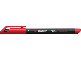 Viltstift STABILO OHpen 841/40 permanent rond superfijn rood - 4